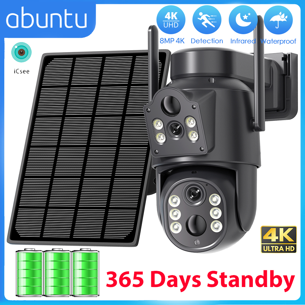 Solar Panel Tilt Mount - 8MP 4K HD Solar WiFi Camera