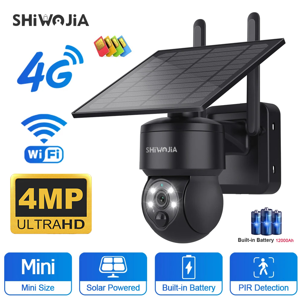 SHIWOJIA WIFI Wireless PTZ Sol - Solar Panel Tilt Mount のレビューと価格