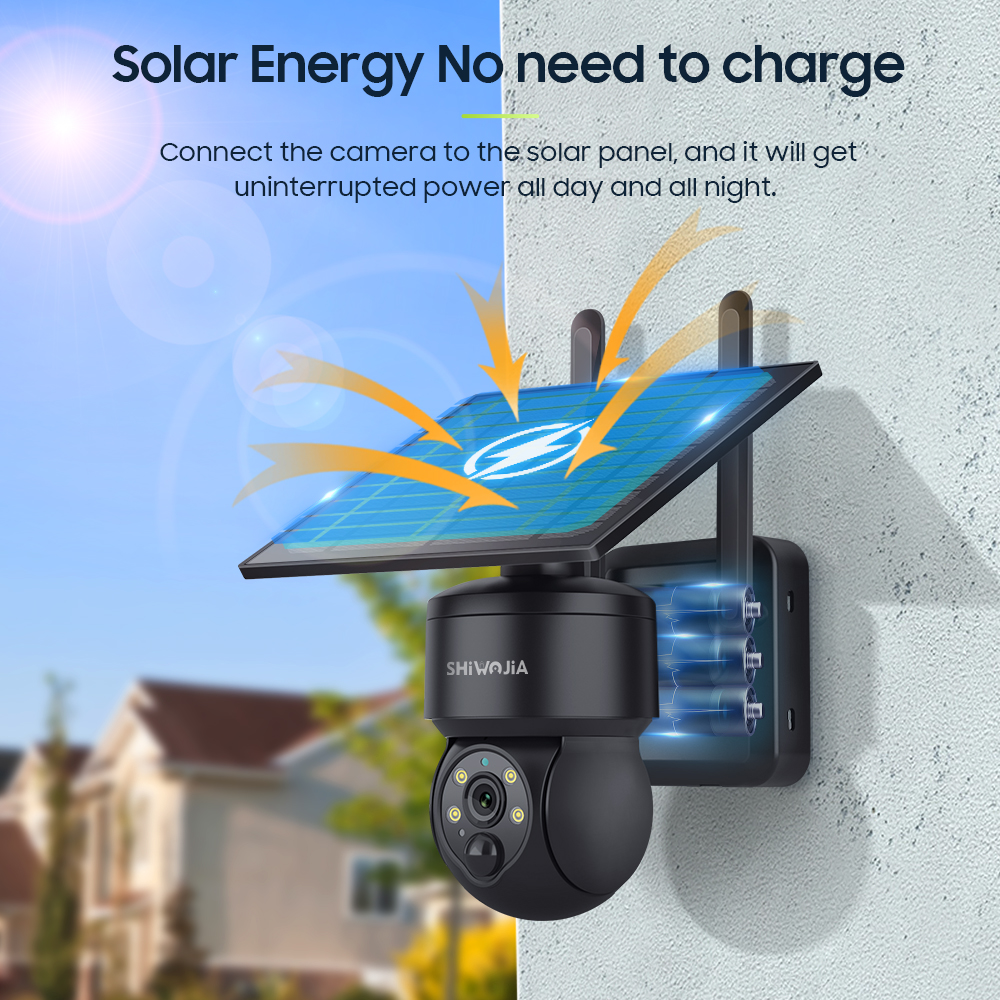 SHIWOJIA WIFI Wireless PTZ Sol - Solar Panel Tilt Mount のレビューと価格
