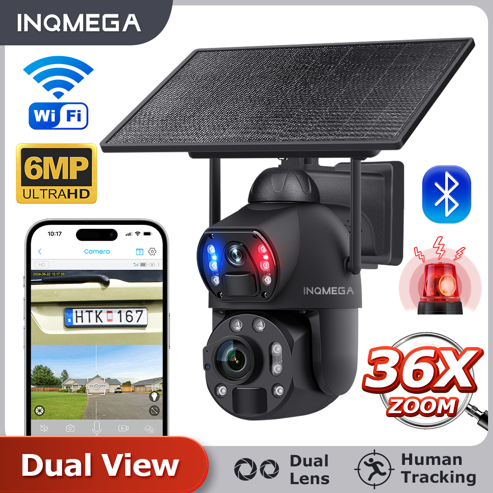 12MP 36X Dual Lens Solar Secur - Solar Panel Tilt Mount のレビューと価格