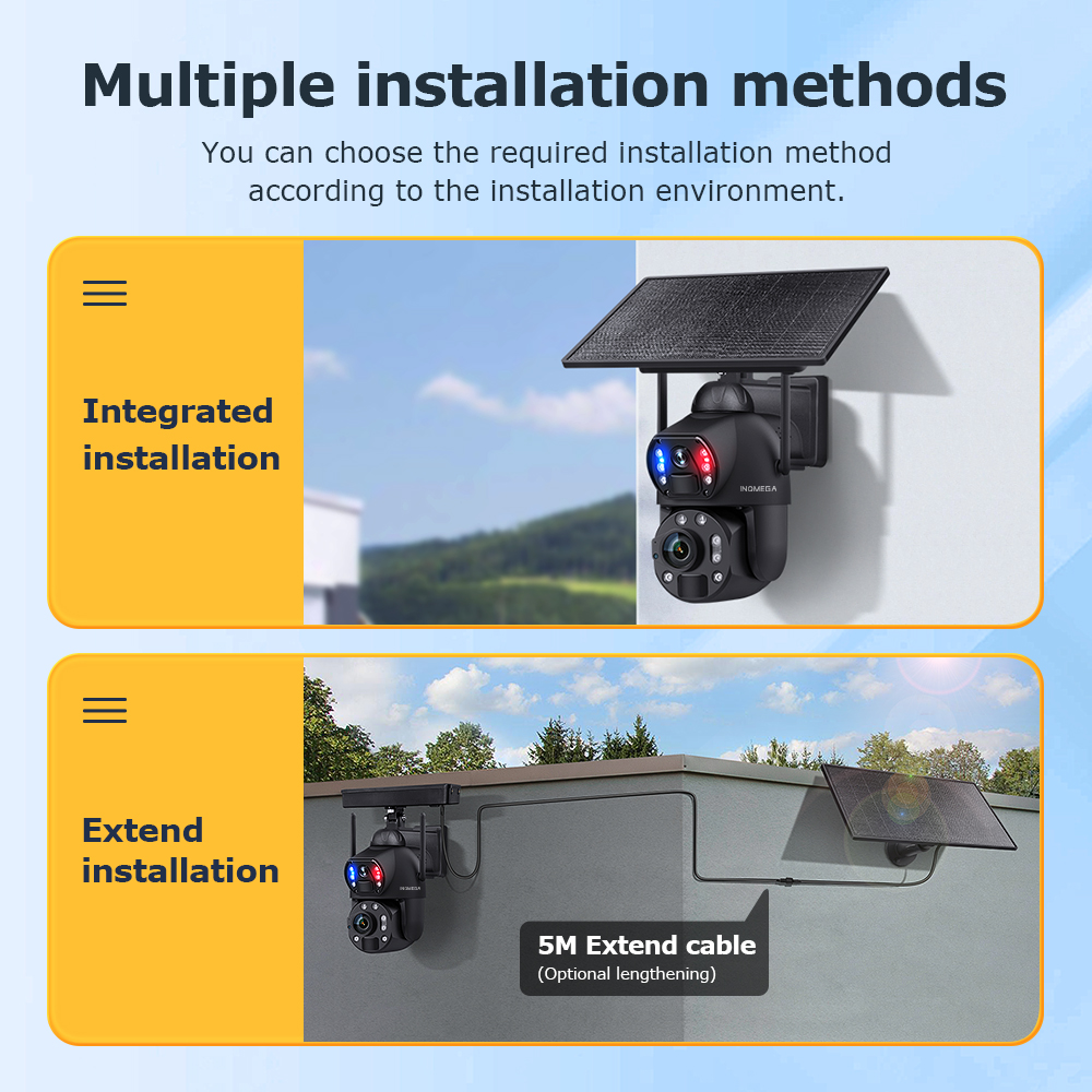 12MP 36X Dual Lens Solar Secur - Solar Panel Tilt Mount のレビューと価格