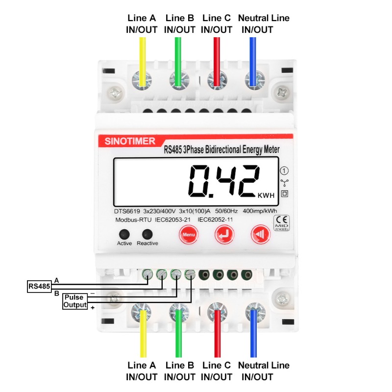 3 Phase Bidirectional Energy M - Energy Meter Bidirectional のレビューと価格