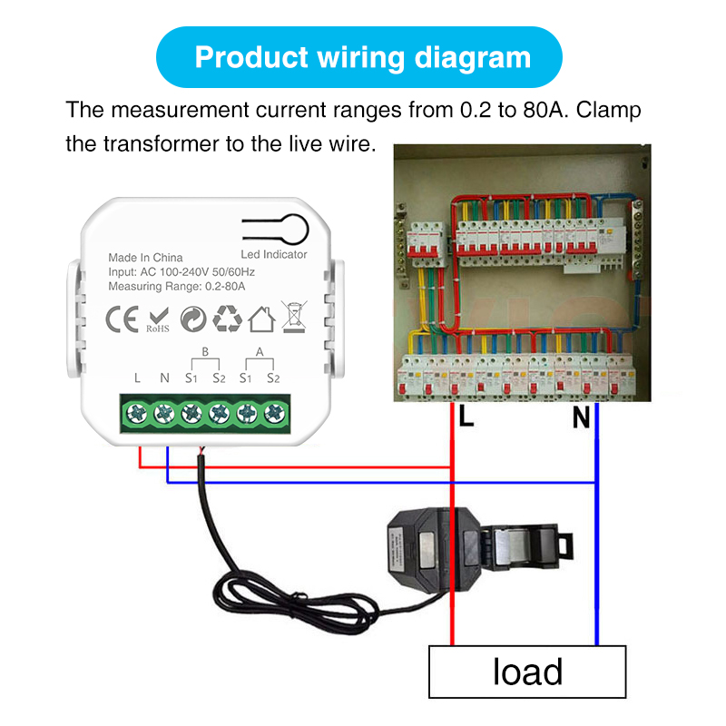Tuya Smart Wifi Intelligent En - Energy Meter Bidirectional のレビューと価格