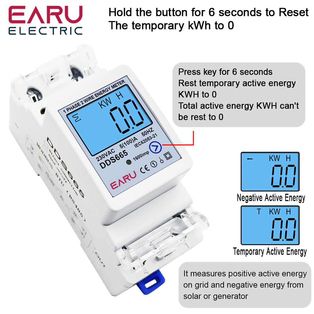 Multifunction 230V 100A Bi-Dir - Energy Meter Bidirectional のレビューと価格