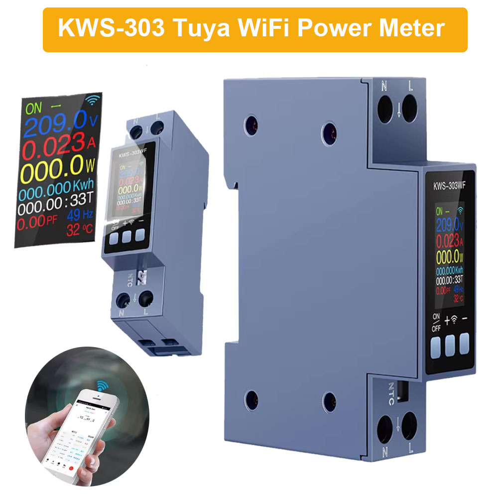 KWS-303 Tuya WiFi Power Meter  - Energy Meter Bidirectional のレビューと価格