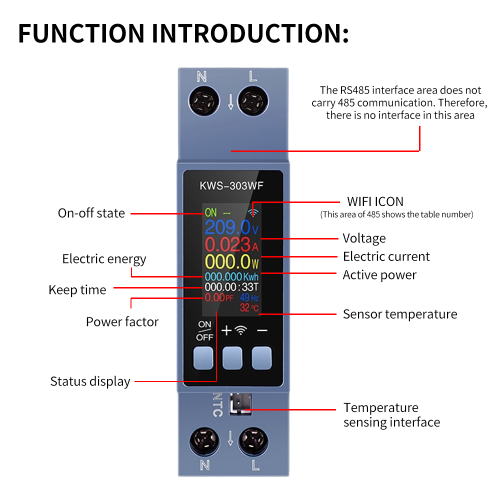 KWS-303 Tuya WiFi Power Meter  - Energy Meter Bidirectional のレビューと価格