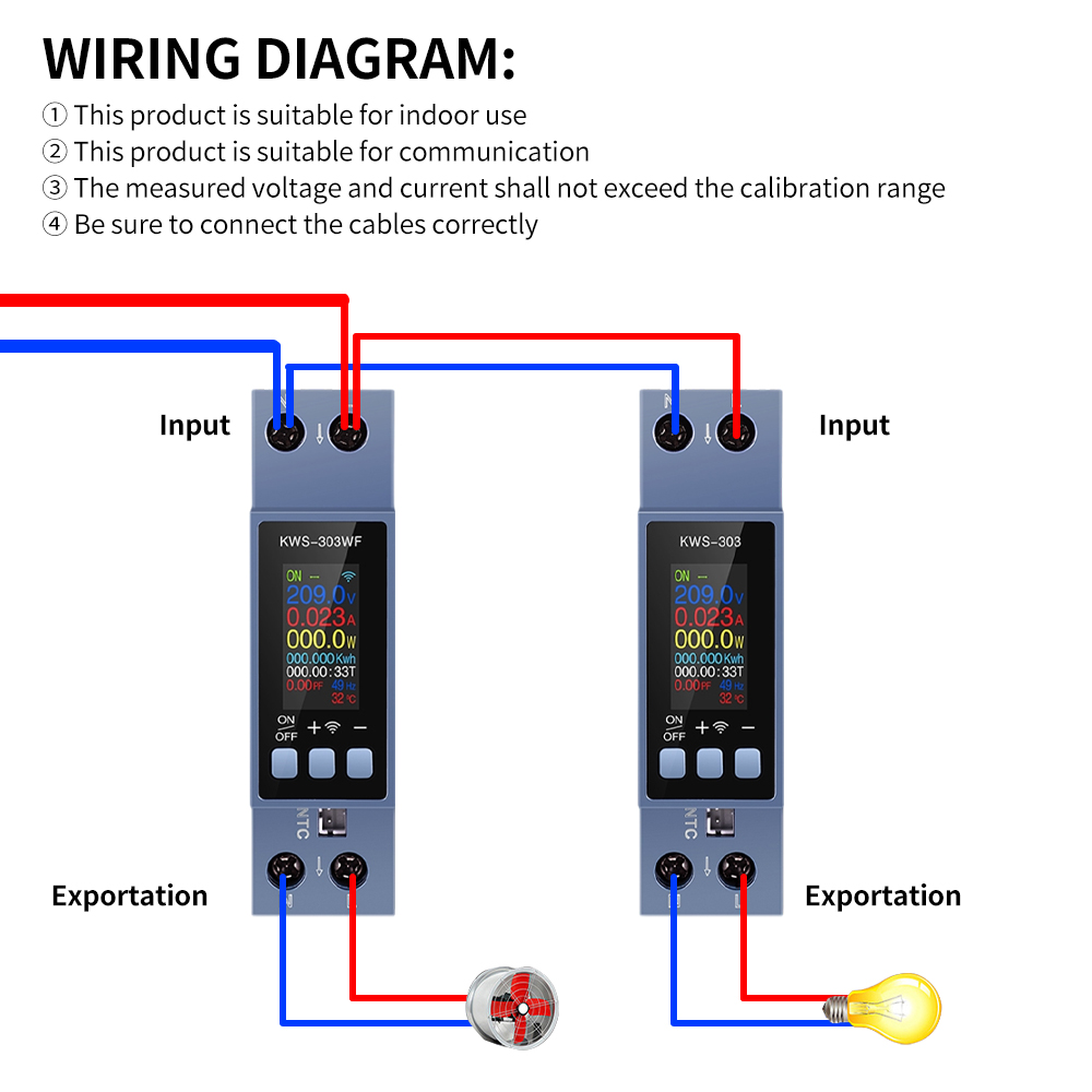 KWS-303 Tuya WiFi Power Meter  - Energy Meter Bidirectional のレビューと価格