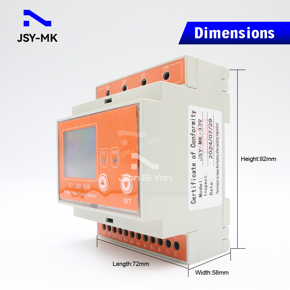 JSY-MK-339 RS485 Bidirectional - Energy Meter Bidirectional のレビューと価格