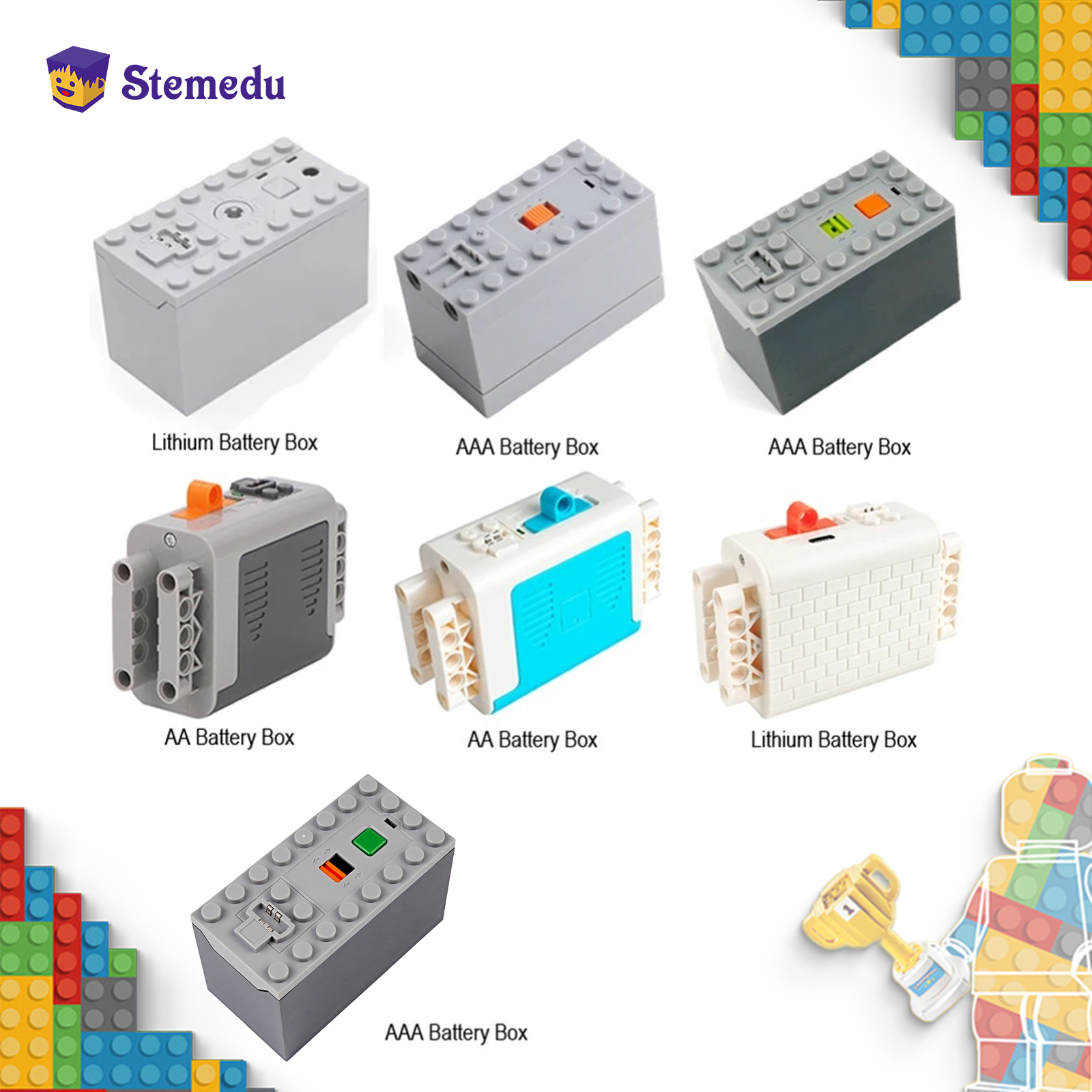 MOC Rechargeable AA /AAA Batte - Renewable Energy Lego のレビューと価格