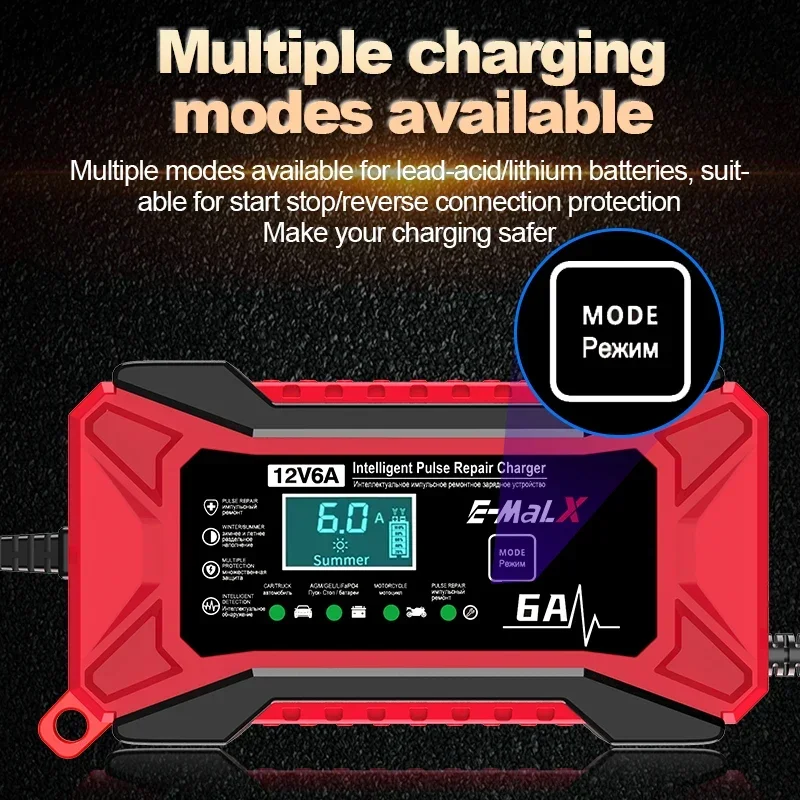 New 12V 6A  LiFePO4 14.6V Smar - Agm Deep Cycle Battery のレビューと価格