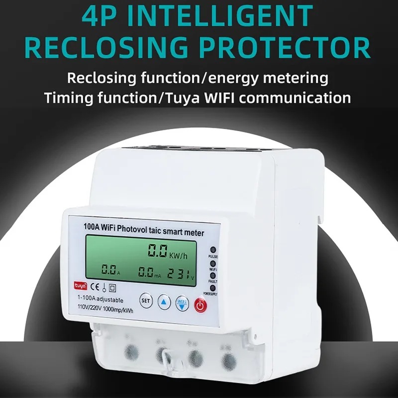 4P 1-100A WiFi Photovoltaic Sm - Energy Meter Bidirectional のレビューと価格