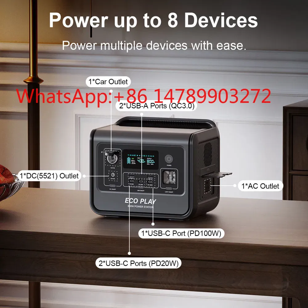 800W 512Wh Solar Power Station - Portable Power Station のレビューと価格
