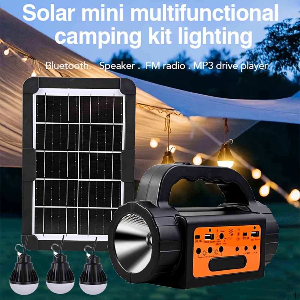Solar Rechargeable Camping Lig - Portable Power Station のレビューと価格