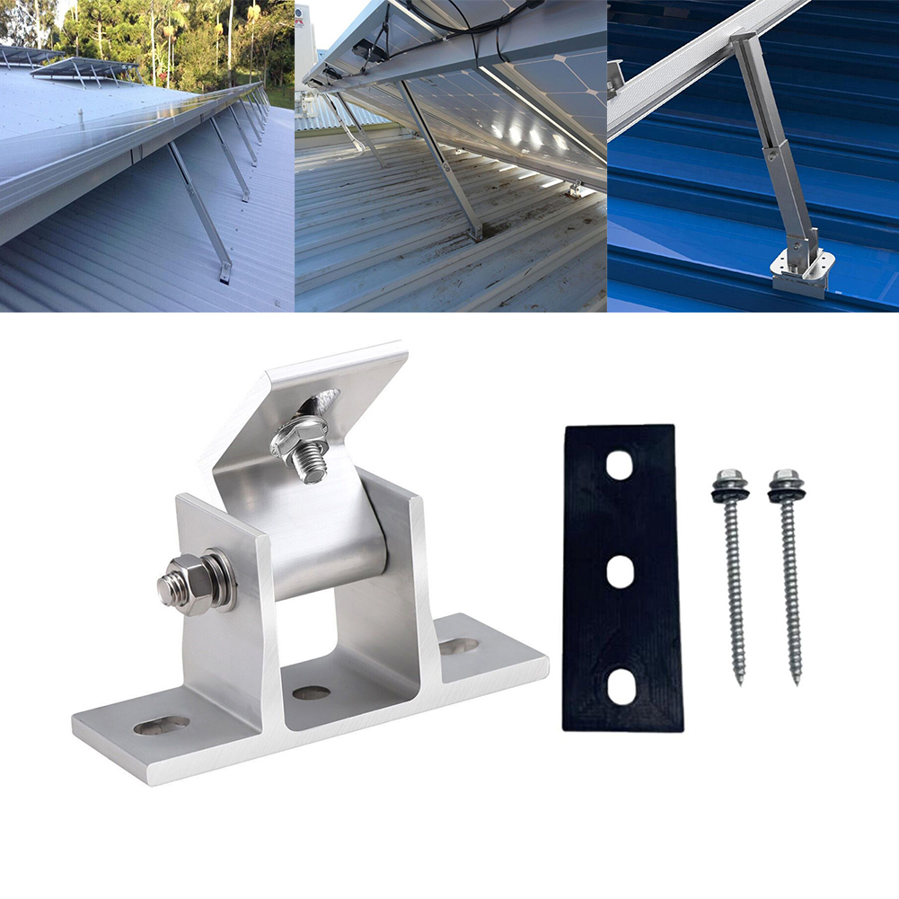 2 Pcs Aluminum Solar Panel Bra - Solar Panel Tilt Mount のレビューと価格