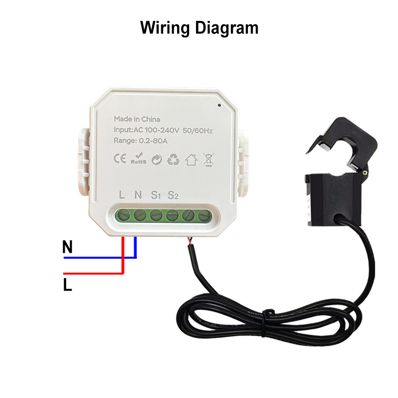WIFI Smart Energy Meter AC100- - Energy Meter Bidirectional のレビューと価格