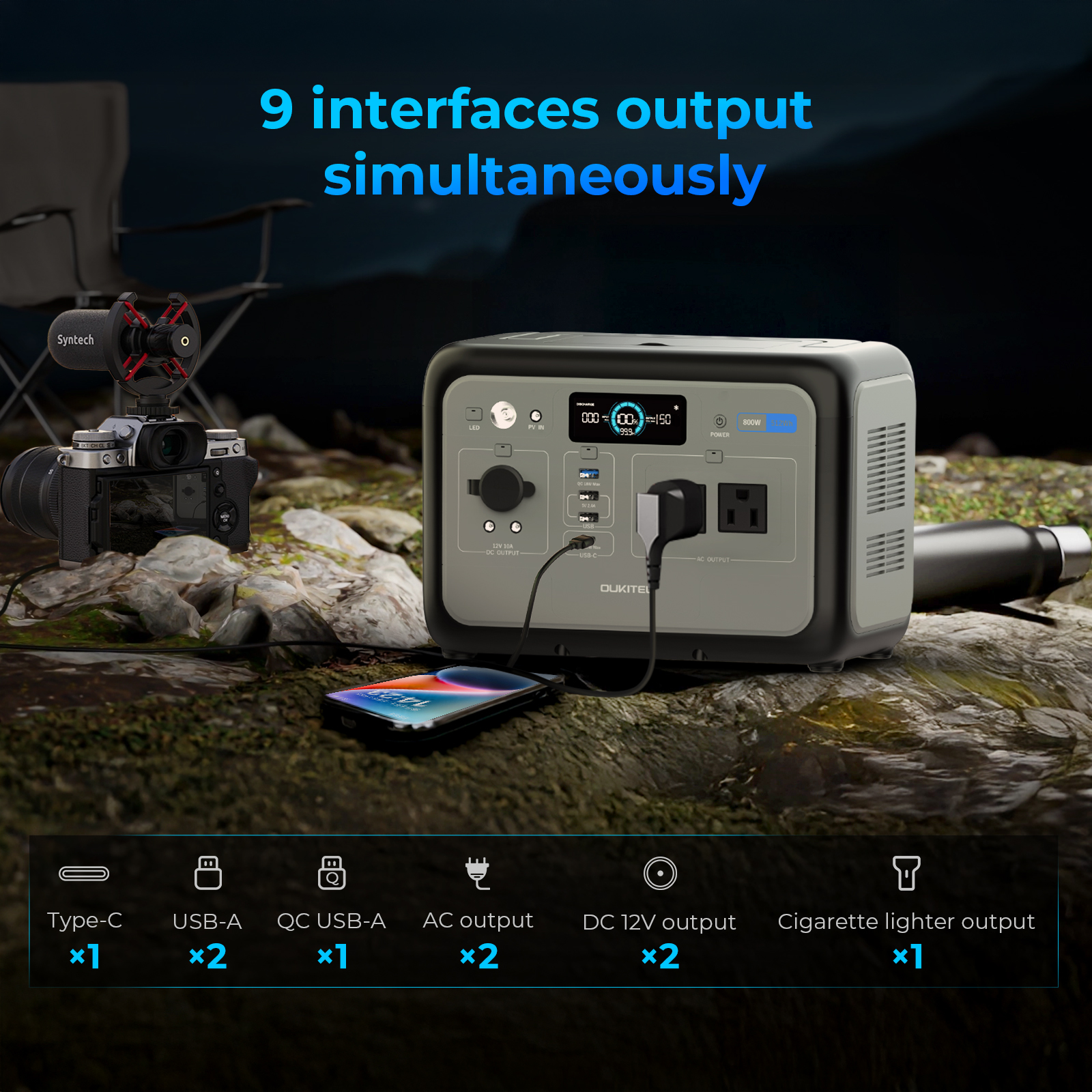 800W LiFePO4 Portable Power St - Portable Power Station のレビューと価格