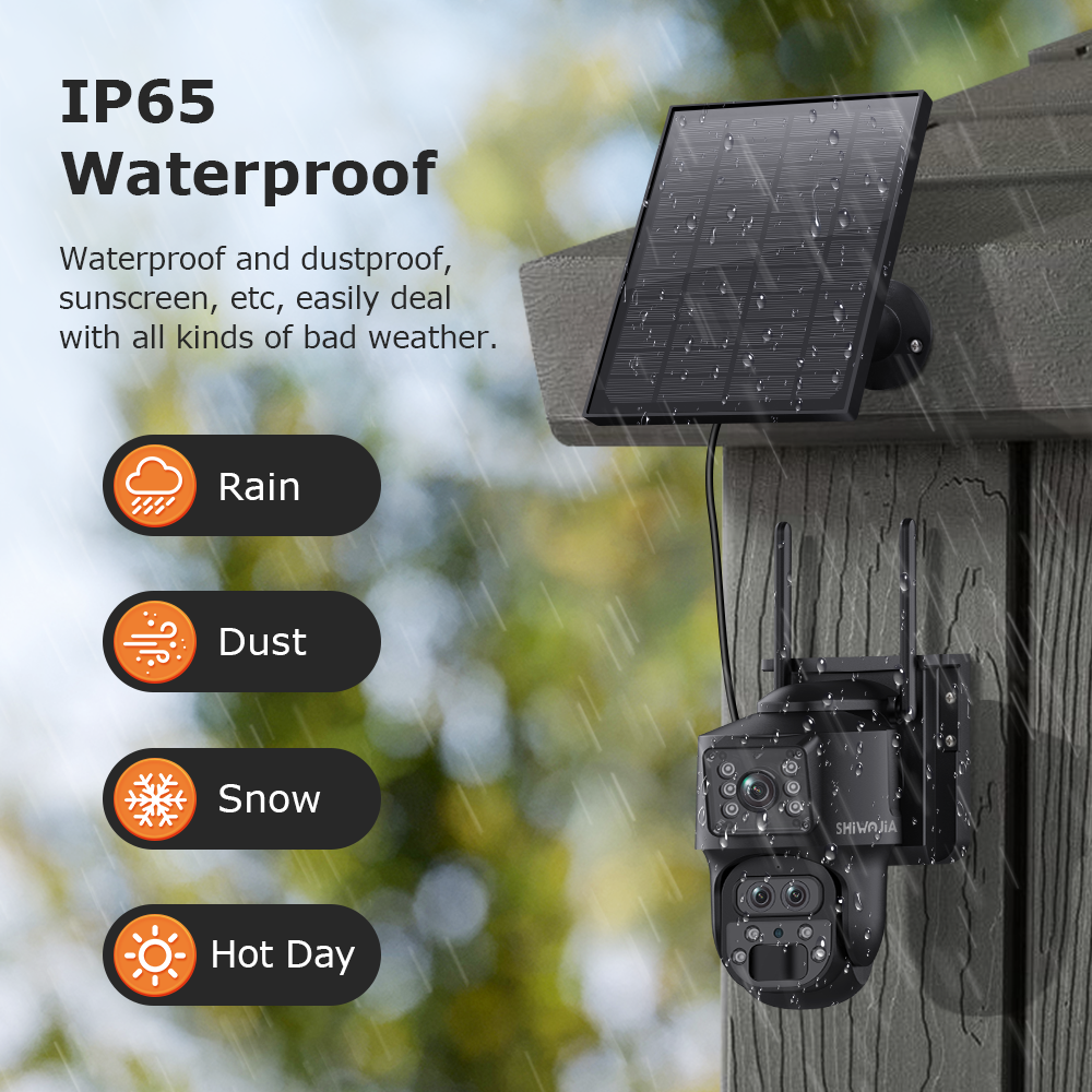 SHIWOJIA 15X ZOOM Solar Camera - Solar Panel Tilt Mount のレビューと価格