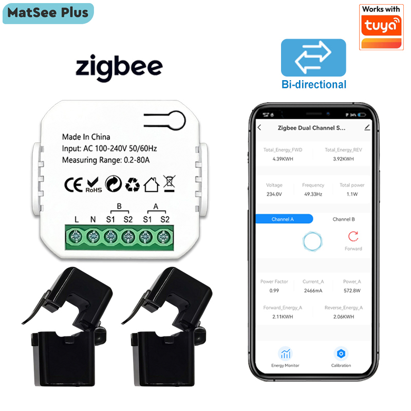 Smart ZigBee Energy Meter Bidi - Energy Meter Bidirectional のレビューと価格