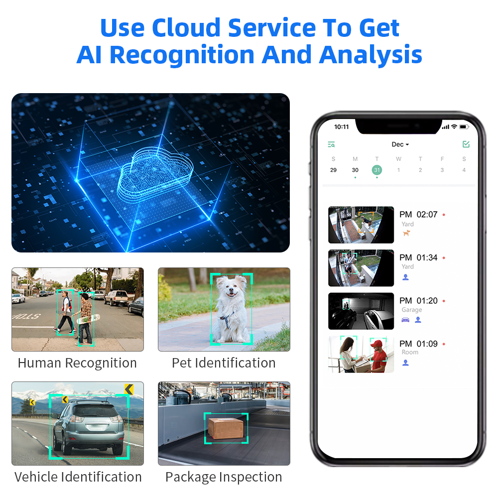 Hiseeu 3MP Cloud AI WiFi Video - Solar Panel Tilt Mount のレビューと価格
