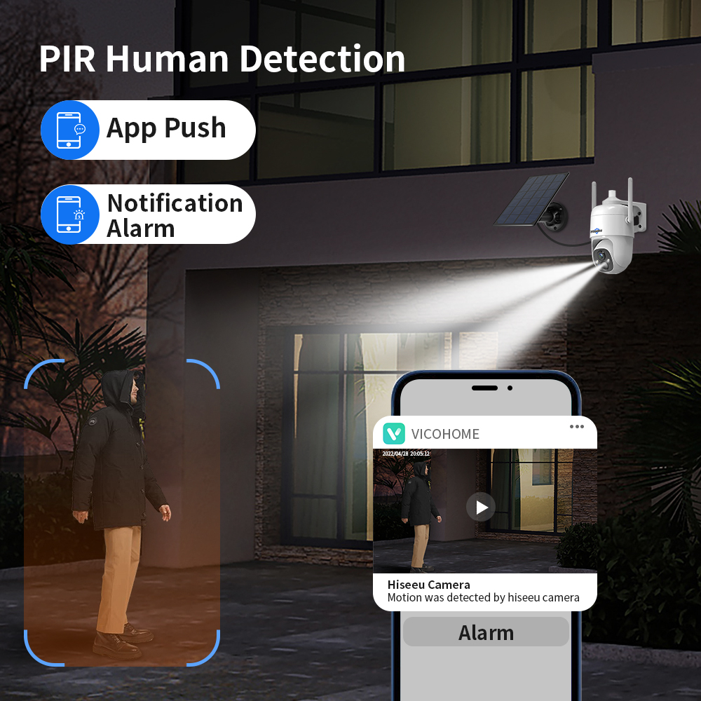 Hiseeu 3MP Cloud AI WiFi Video - Solar Panel Tilt Mount のレビューと価格