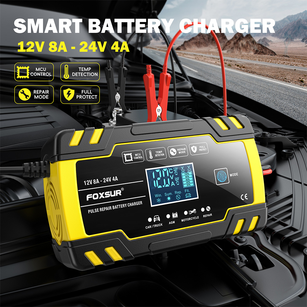FOXSUR FBC122408D 12V 8A 24V 4 - Agm Deep Cycle Battery のレビューと価格