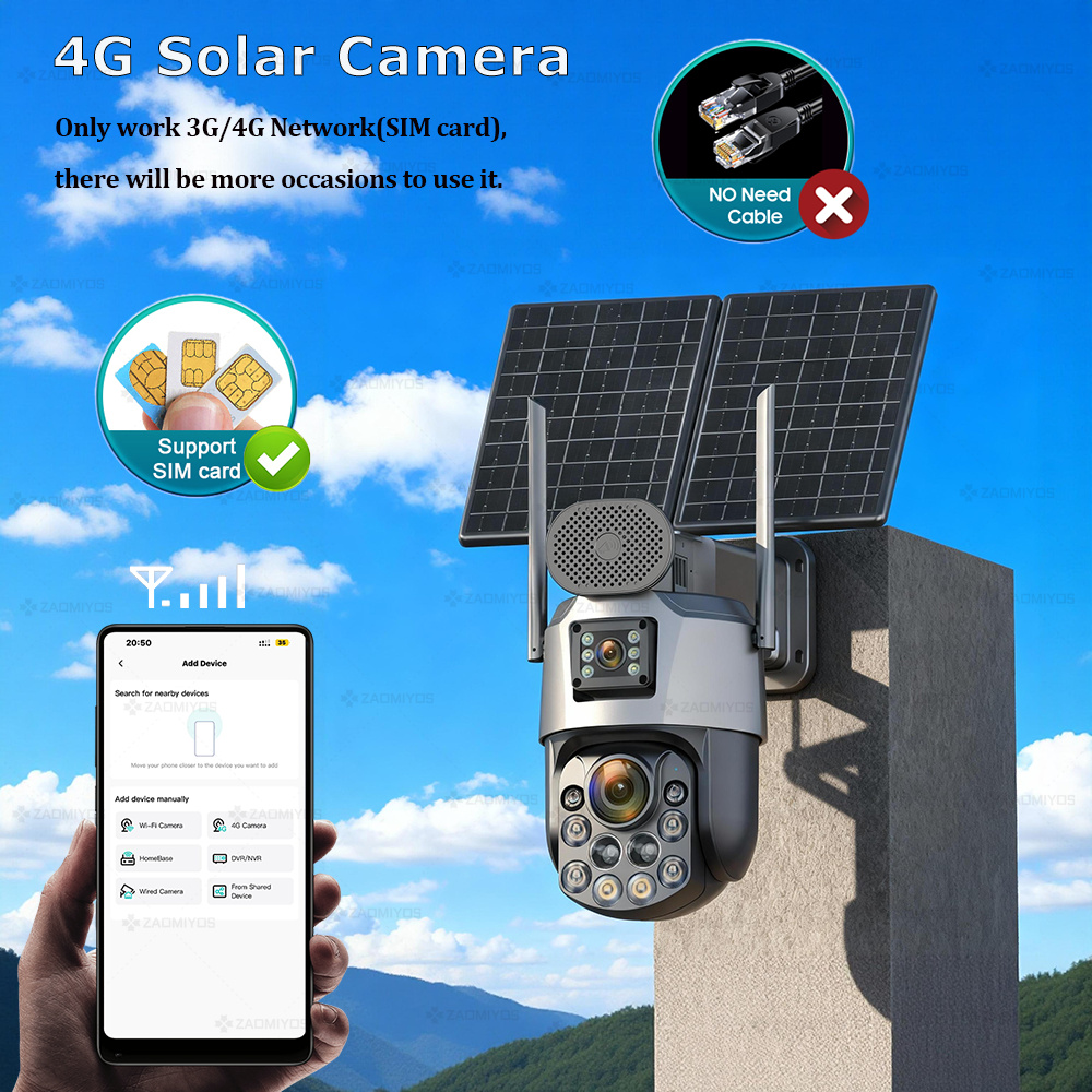 Dual Lens Home Outdoor Surveil - Solar Panel Tilt Mount のレビューと価格